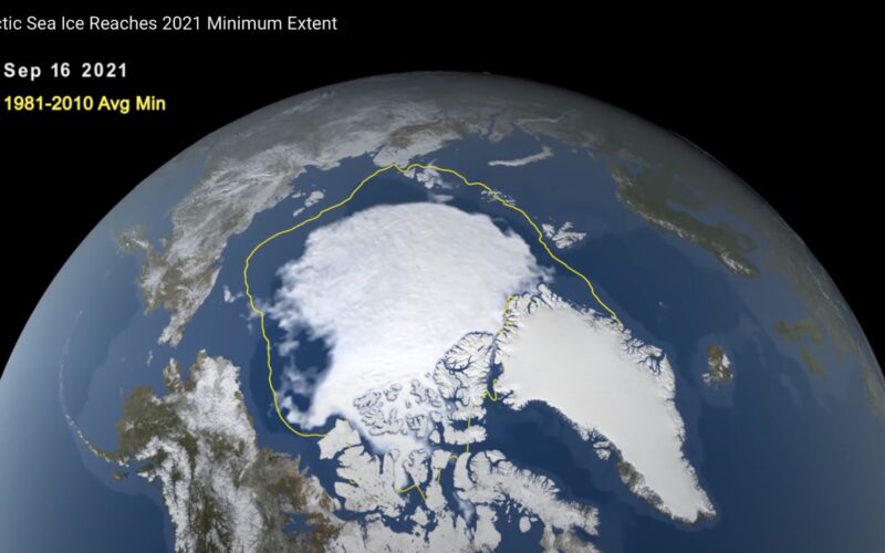 Arktický sneh podľa meraní NASA